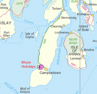 Map of Kintyre